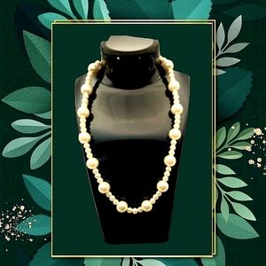 Women's Cream Colored Pearl Necklace